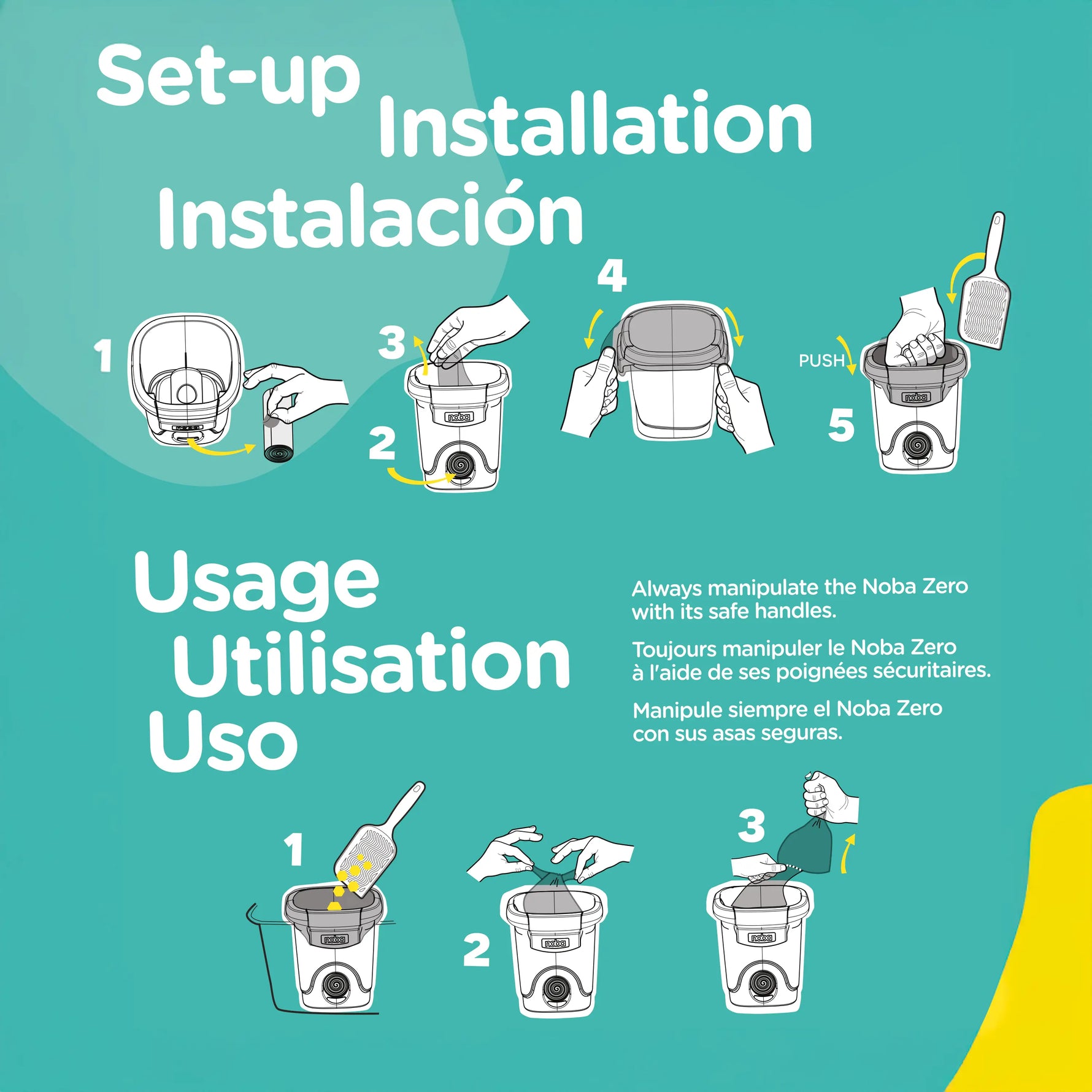 Noba Zero - Cat litter Waste Management System Noba Animal Co.