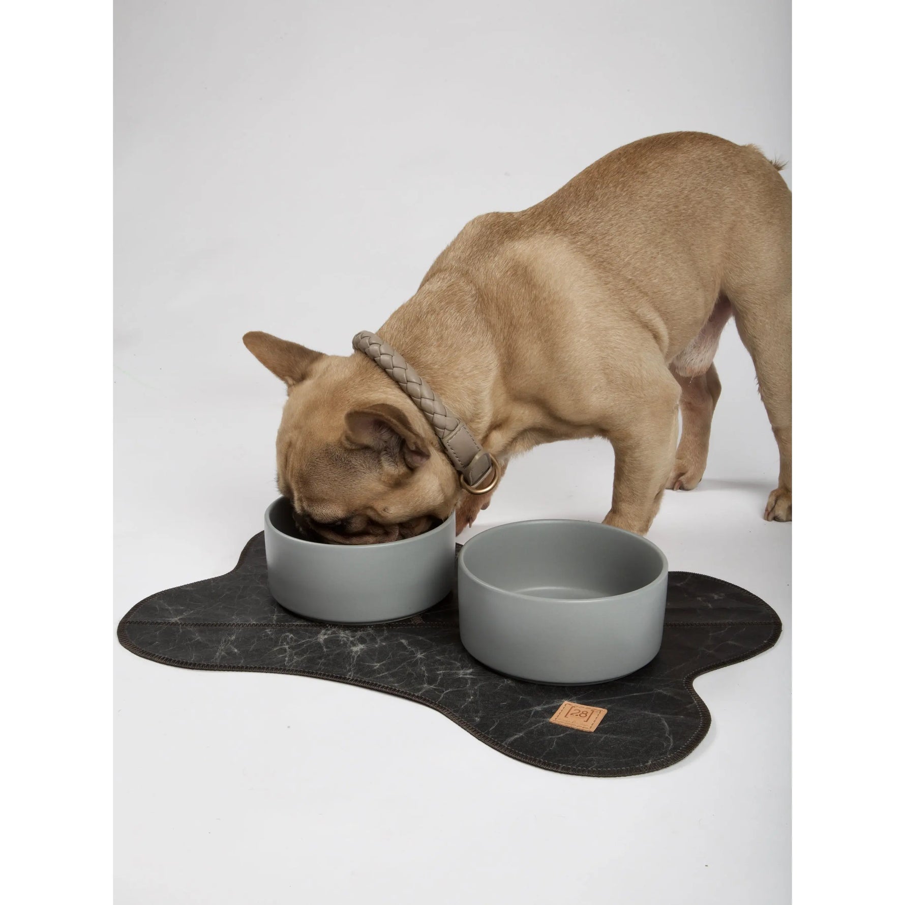 PAWMART - Dog Bowl with Wooden Stand PAWMART