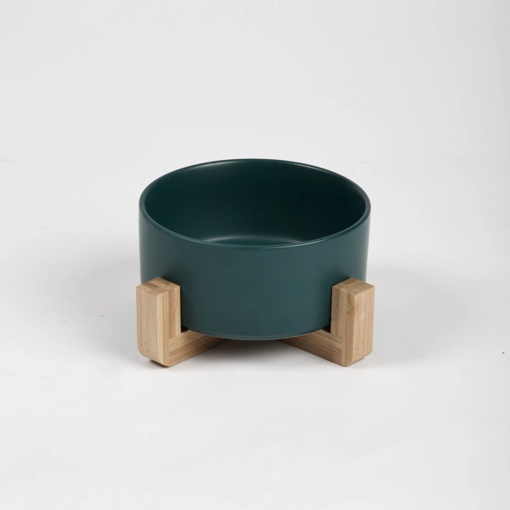 PAWMART - Dog Bowl with Wooden Stand PAWMART