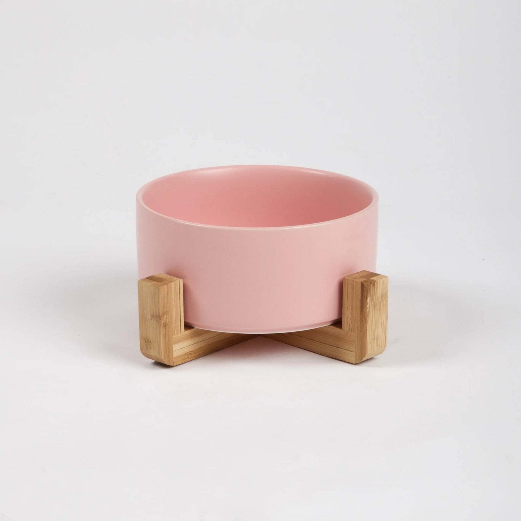 PAWMART - Dog Bowl with Wooden Stand PAWMART