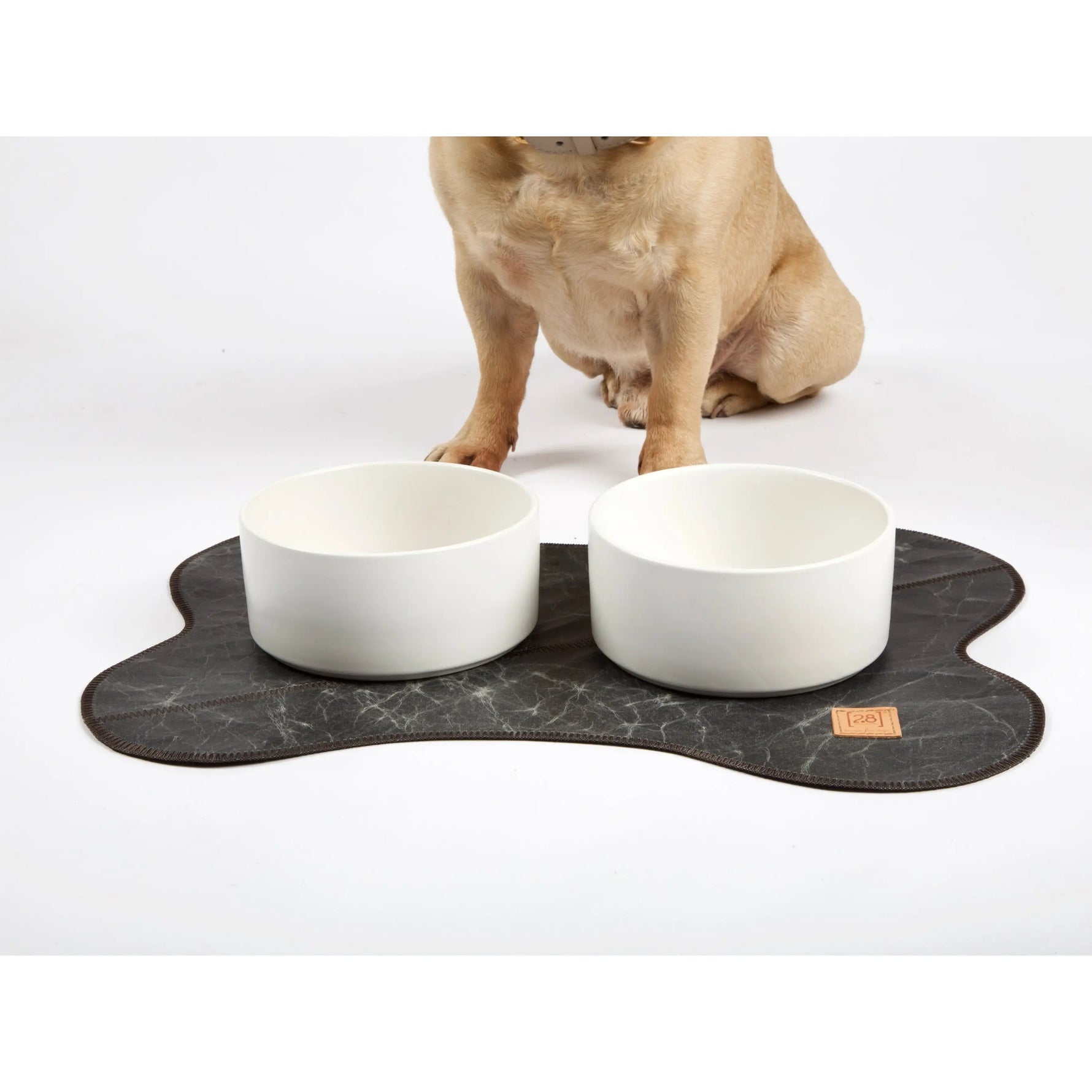 PAWMART - Dog Bowl with Wooden Stand PAWMART