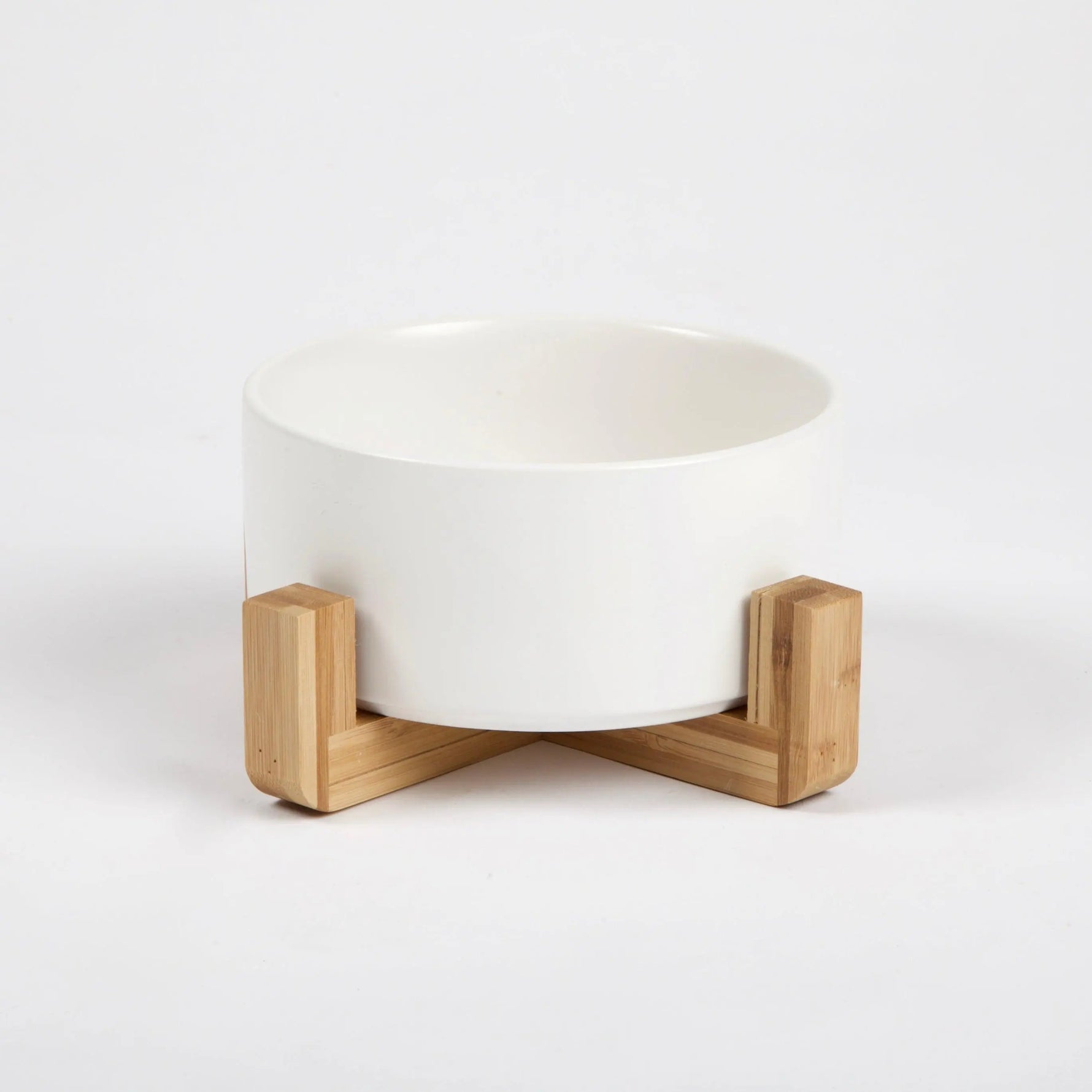 PAWMART - Dog Bowl with Wooden Stand - PAWMART.ca