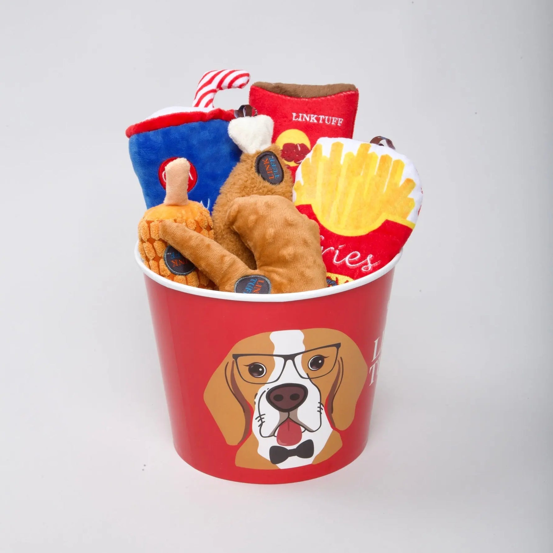 PAWMART - Large Bucket With Mixed Dog Toy PAWMART