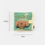 Pandina Ideas - Scout Dog Book - Hidden Food Playbook, Interactive Sound Toy for Dogs Pandina Ideas