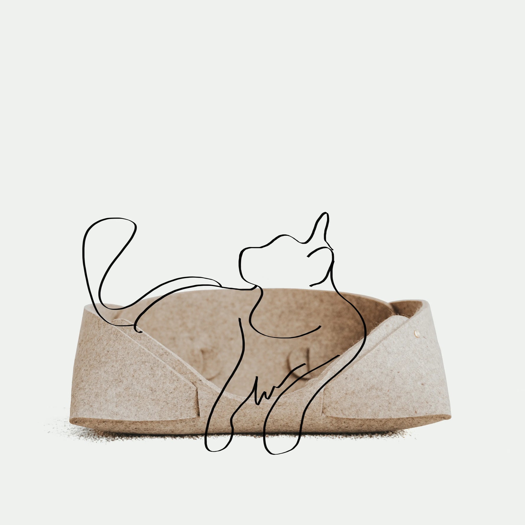 Panier pour animaux en feutre de laine 17x13  | MATT™ MATT Collective