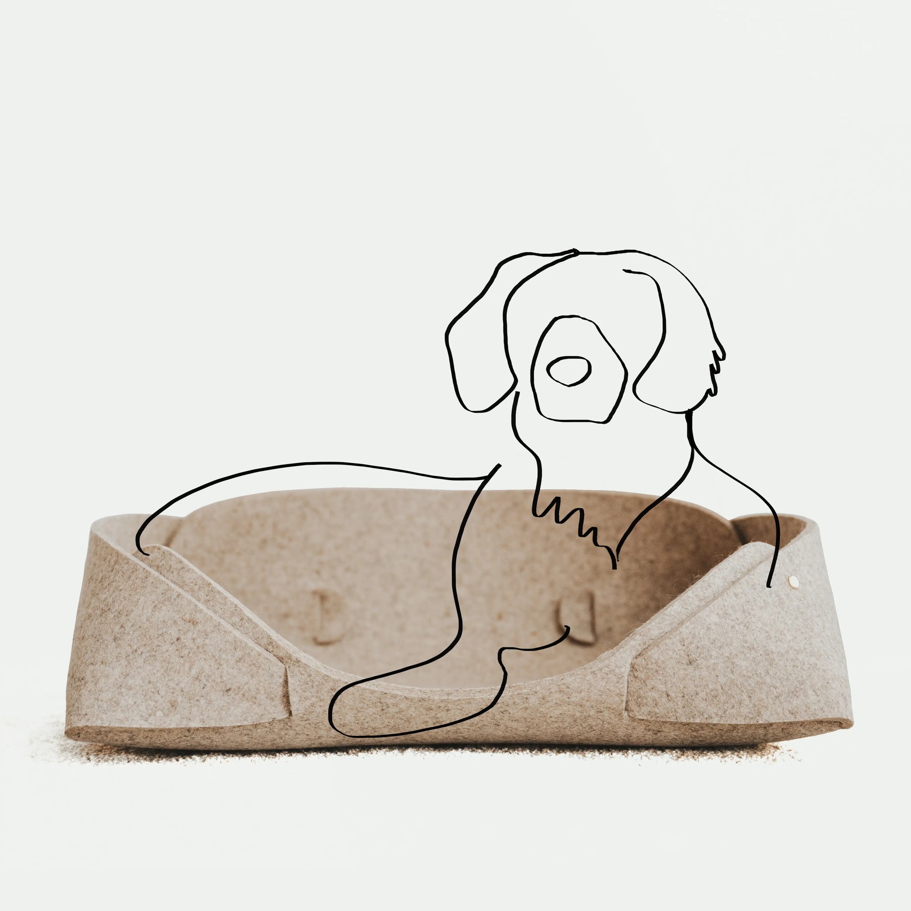Panier pour animaux en feutre de laine 20x15  | MATT™ MATT Collective