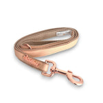 Peach real Leather One-Click Dog Harness Puccissimé Pet Couture