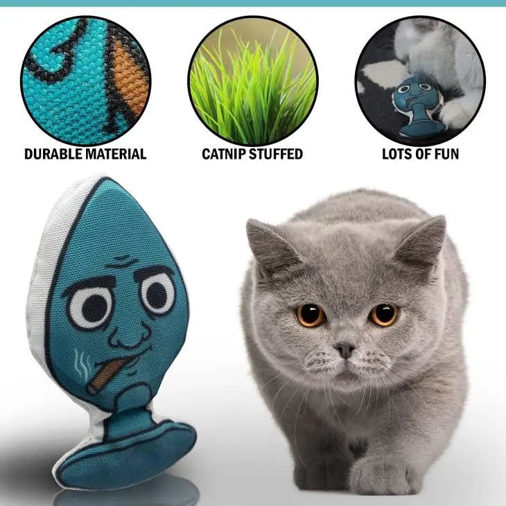 PetWineShop - SimplyTails Funny Character Catnip Toys Joe Plug -  - Cat Toy - PAWMART.ca