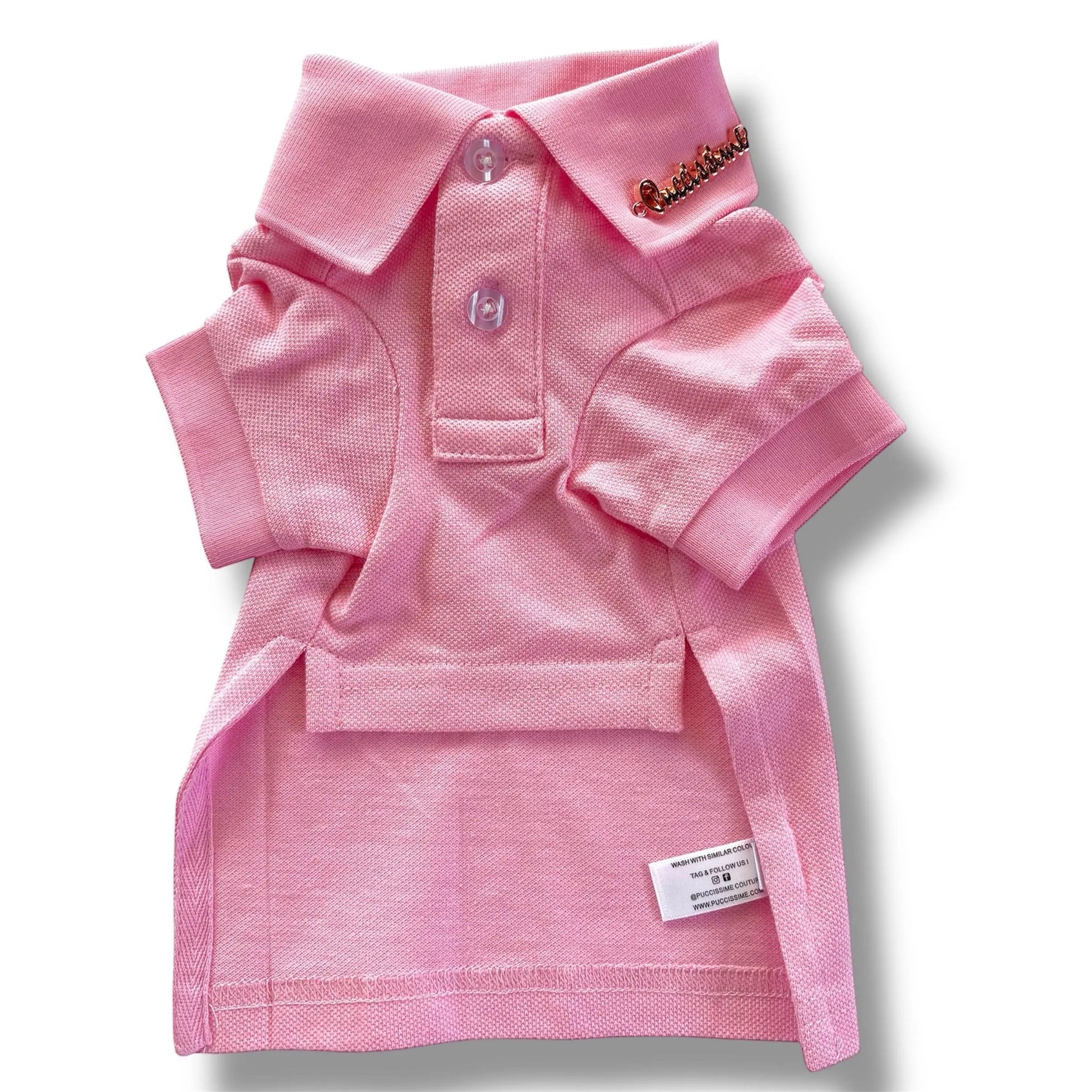 Pink cotton shirt Puccissimé Pet Couture