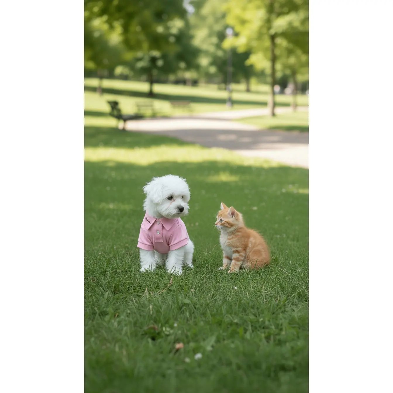 Pink cotton shirt Puccissimé Pet Couture
