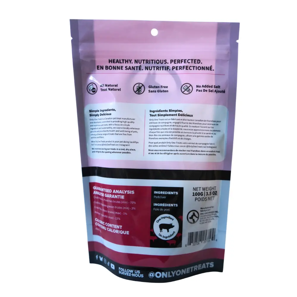 Pork Liver Jerky 100g Only One Treats