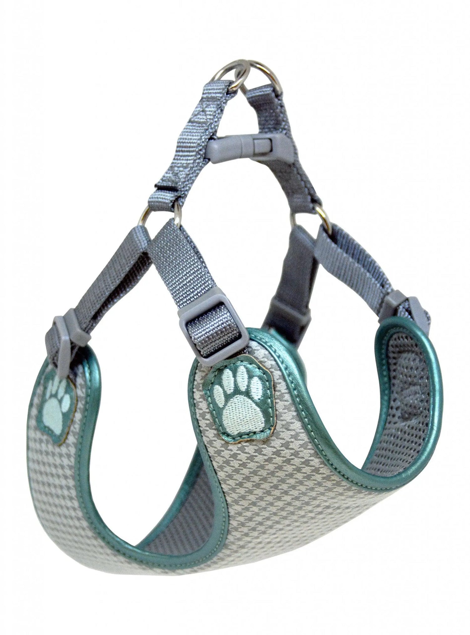 Pretty Paw - Cambridge HOUNDSTOOTH  - Dogs Harness - PAWMART.ca