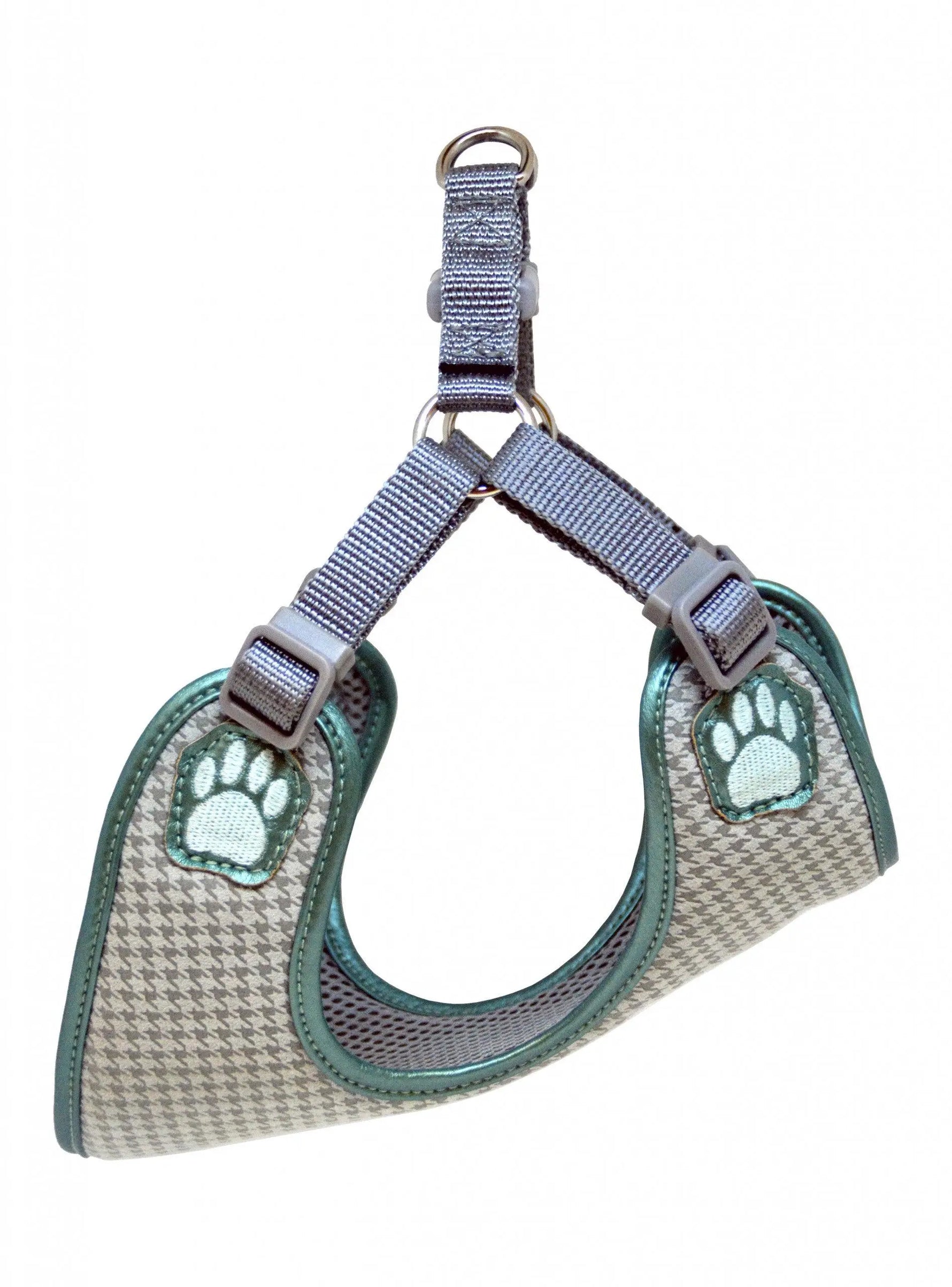 Pretty Paw - Cambridge HOUNDSTOOTH  - Dogs Harness - PAWMART.ca