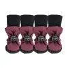 Pretty Paw - Max BURGUNDY BORDEAUX - Winter Boots for Dog - PAWMART.ca