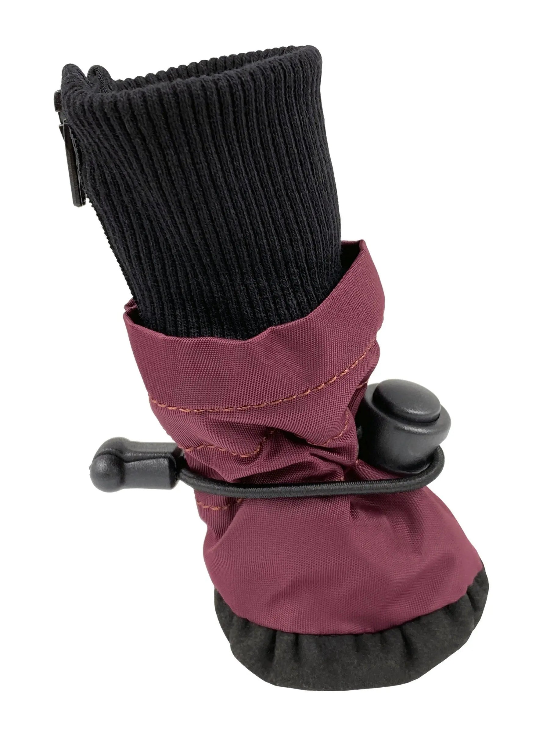 Pretty Paw - Max BURGUNDY BORDEAUX - Winter Boots for Dog - PAWMART.ca