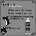 Project Sudz - Charcoal Liquid Shampoo - Shampoo for Dogs and Cat Project Sudz