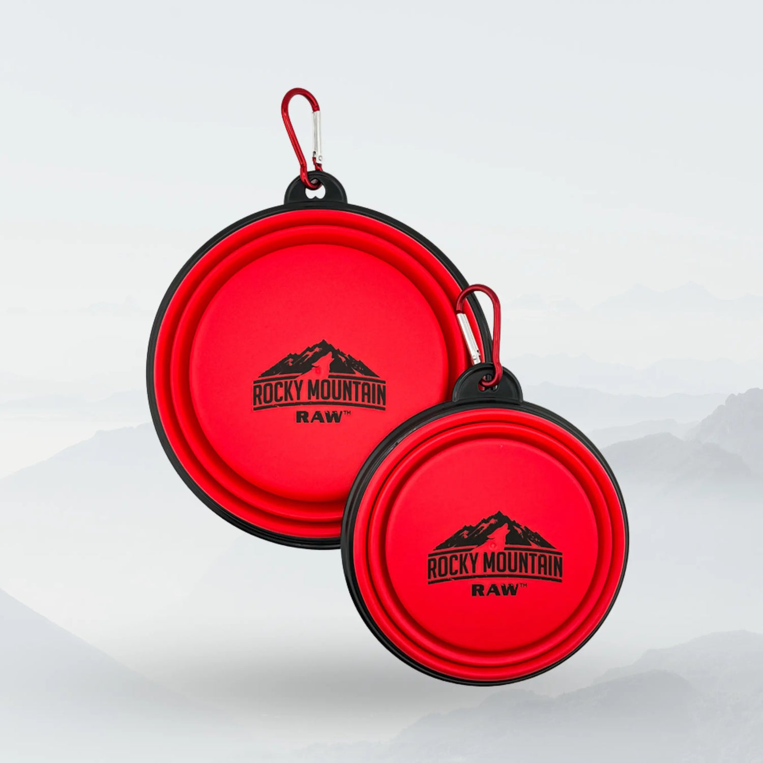 RED Foldable Dog Bowl ROCKY MOUNTAIN RAW
