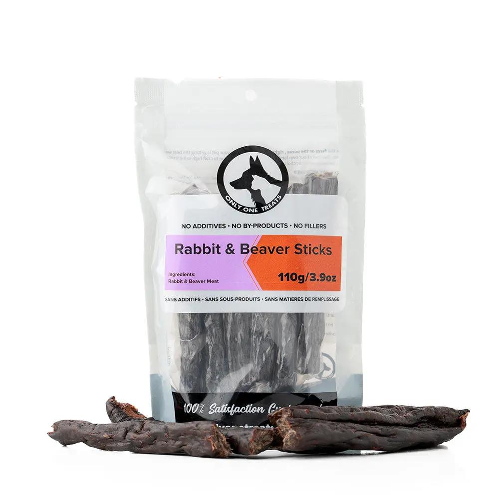 Rabbit & Beaver Sticks 110g Only One Treats