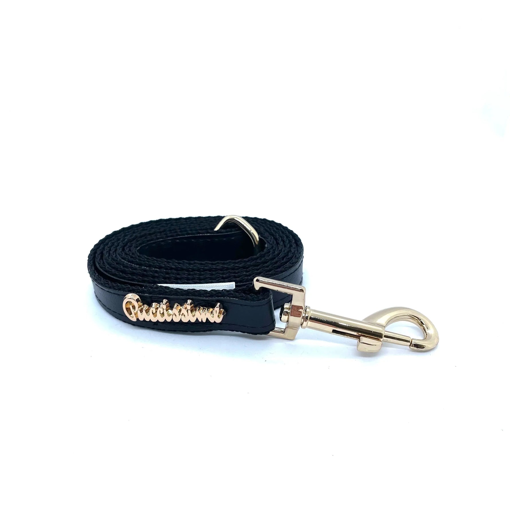 Raven dog leash Puccissimé Pet Couture