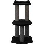Relaxation - 2-Level Cat Tree - Black Faux Fur Noba Animal Co.
