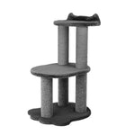 Relaxation - 2-Level Cat Tree - Grey Faux Fur Noba Animal Co.