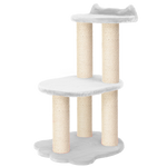 Relaxation - 2-Level Cat Tree - White Faux Fur Noba Animal Co.