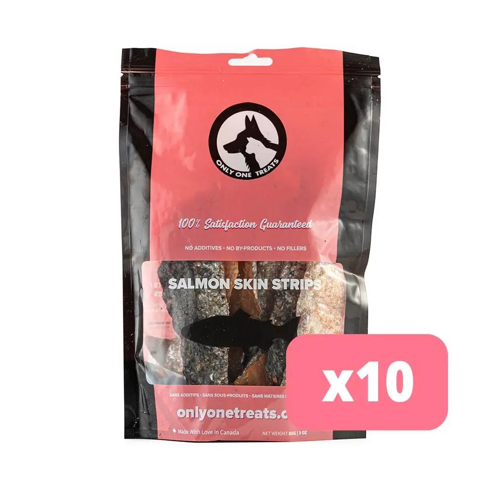 Salmon Skin Strips 85g - Case of 10 Only One Treats