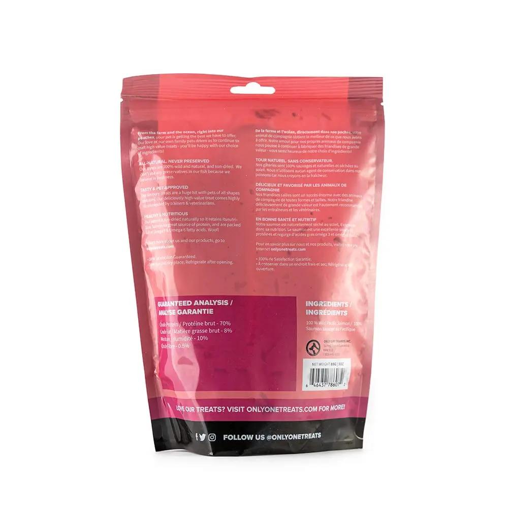 Salmon Skin Strips 85g - Case of 10 Only One Treats