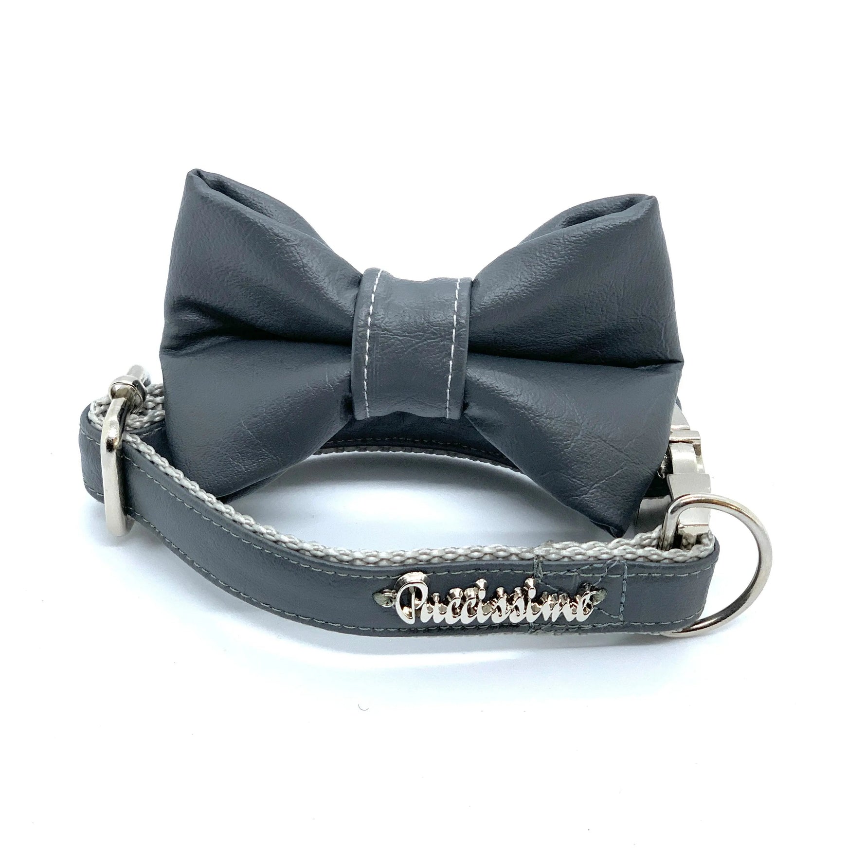 Shadow dog bow tie Puccissimé Pet Couture