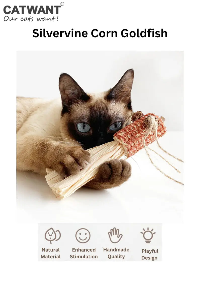 Silvervine Corn Goldfish CATWANT