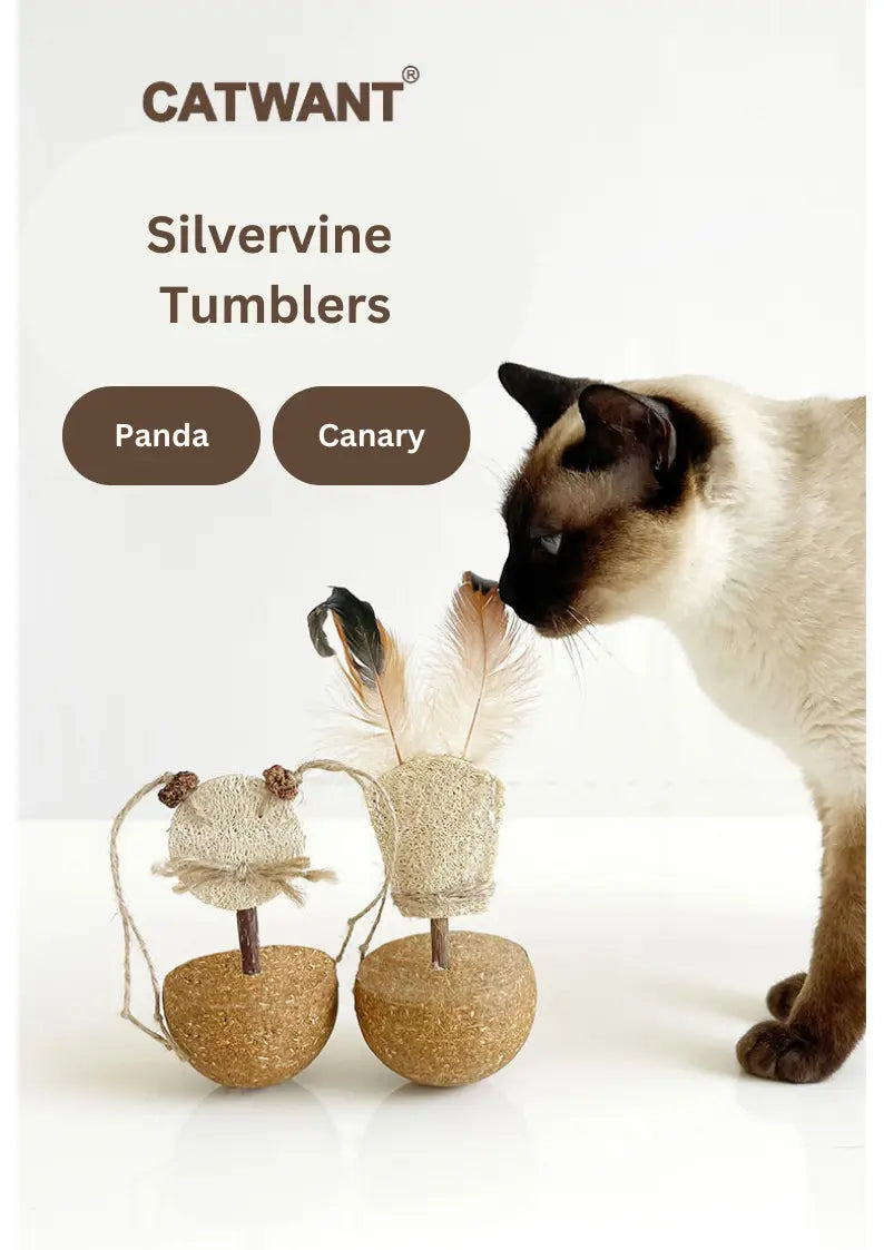 Silvervine Tumblers - Canary / Panda CATWANT