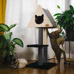 Teepee Hideout - Deluxe 2-Level Cat Tree Noba Animal Co.