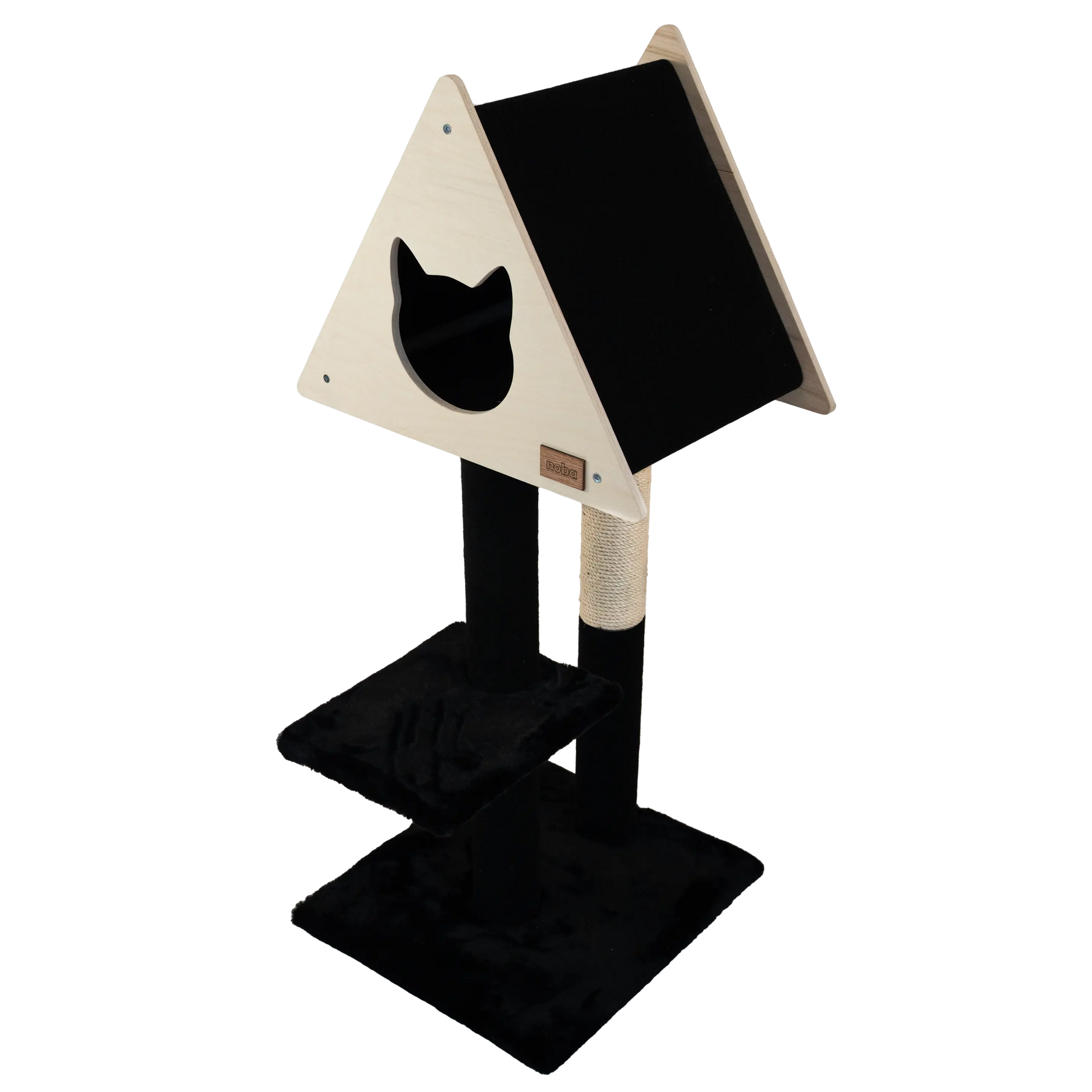 Teepee Hideout - Deluxe 2-Level Cat Tree Noba Animal Co.