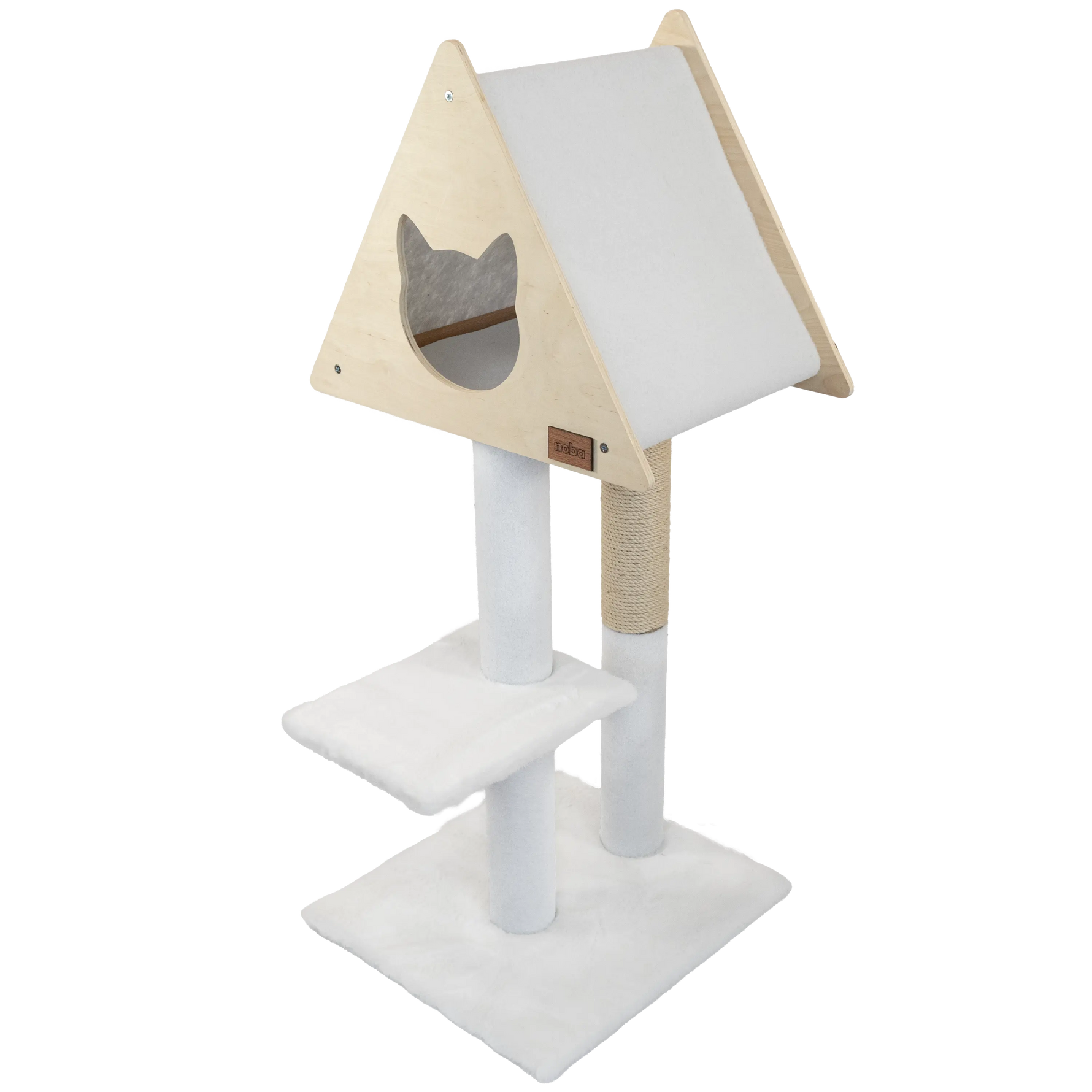 Teepee Hideout - Deluxe 2-Level Cat Tree Noba Animal Co.