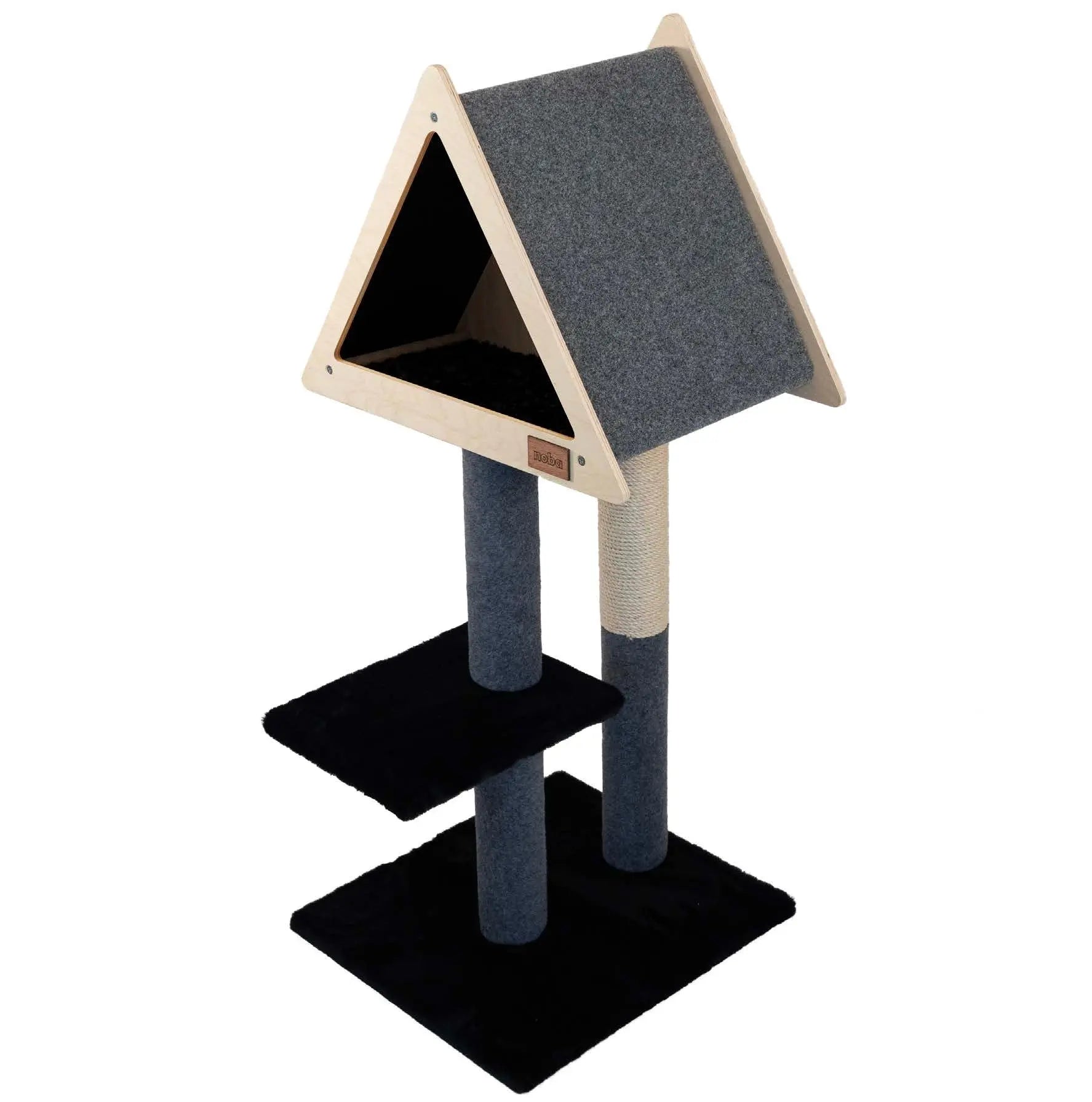 Teepee Hideout - Deluxe 2-Level Cat Tree Noba Animal Co.
