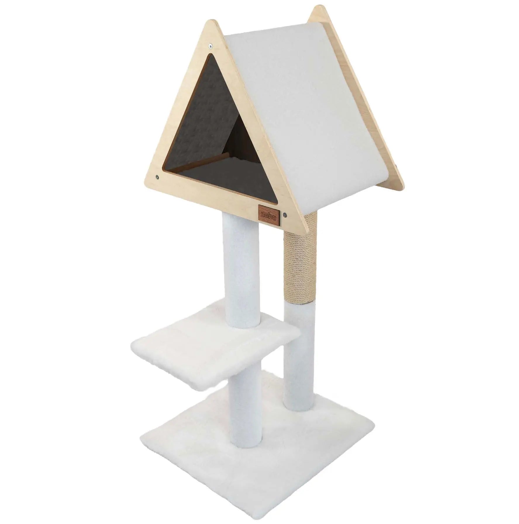 Teepee Hideout - Deluxe 2-Level Cat Tree Noba Animal Co.
