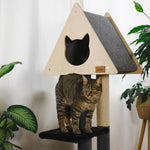 Teepee Hideout - Deluxe 2-Level Cat Tree Noba Animal Co.