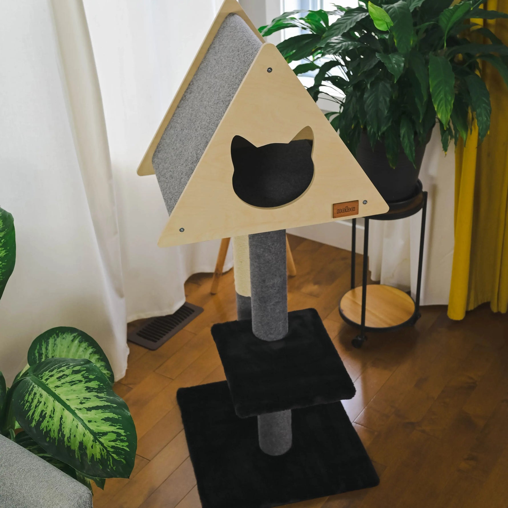 Teepee Hideout - Deluxe 2-Level Cat Tree Noba Animal Co.