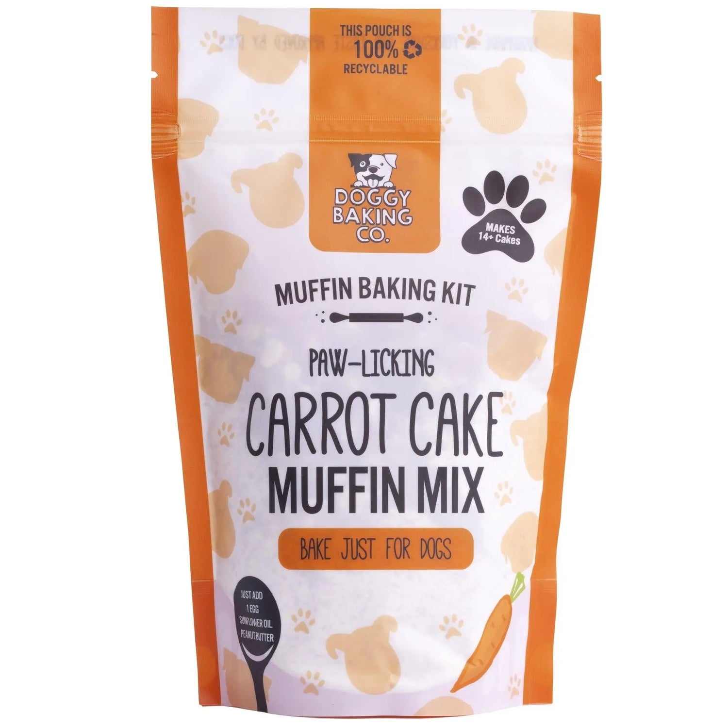 The Doggy Baking Co -  Carrot Cake Pet - Dog Treat Baking Pouch - PAWMART.ca