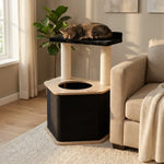 The Lodge Hideout - 2-Level Cat Tree Noba Animal Co.