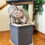 The Lodge Hideout - 2-Level Cat Tree Noba Animal Co.