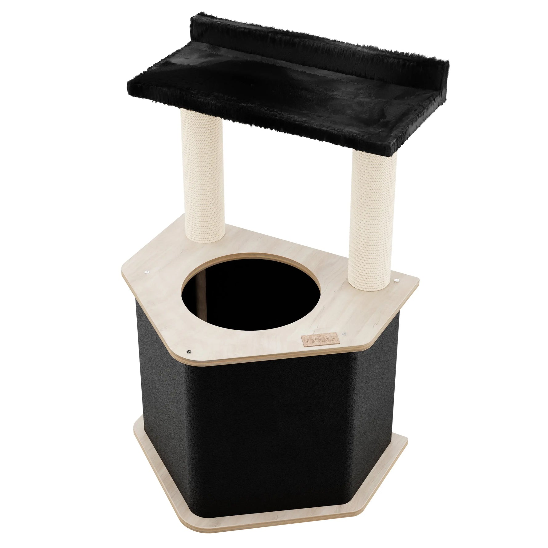 The Lodge Hideout - 2-Level Cat Tree Noba Animal Co.