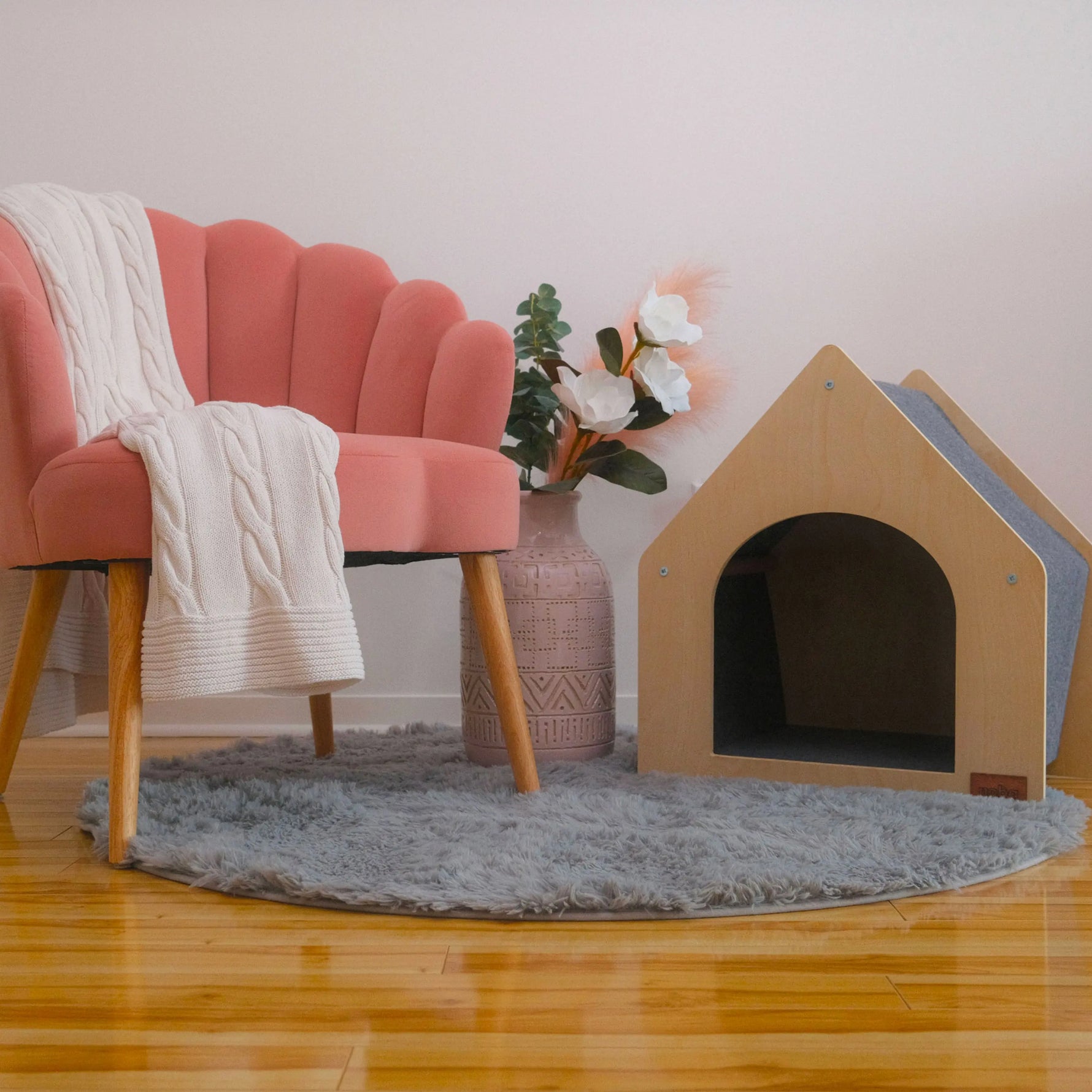 The Noba Cottage Scratchable Cat House Noba Animal Co.