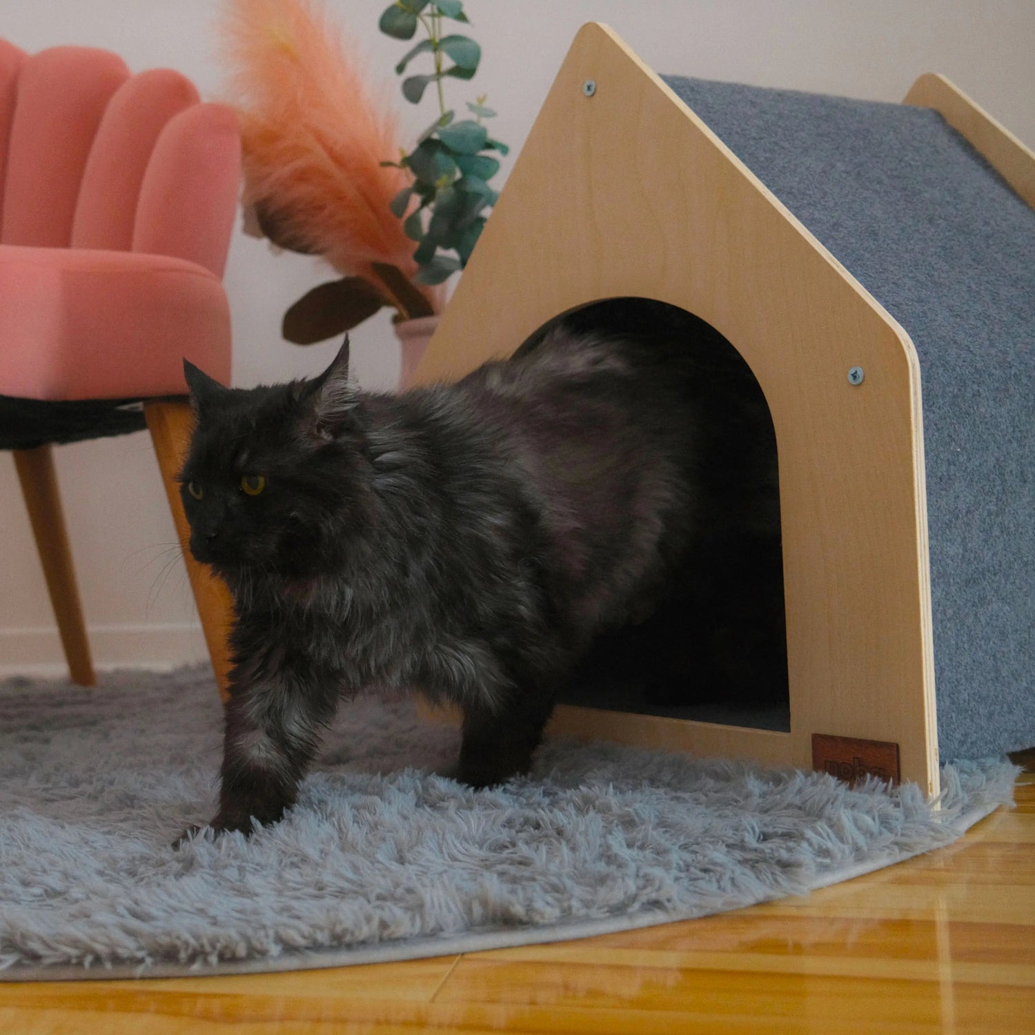 The Noba Cottage Scratchable Cat House Noba Animal Co.