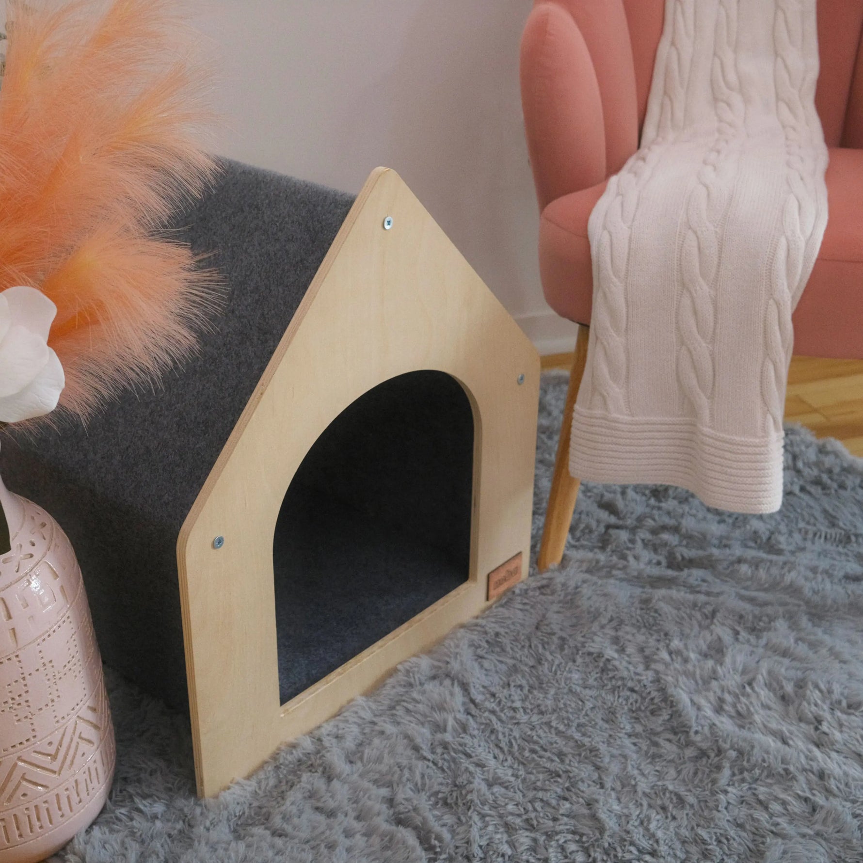 The Noba Cottage Scratchable Cat House Noba Animal Co.