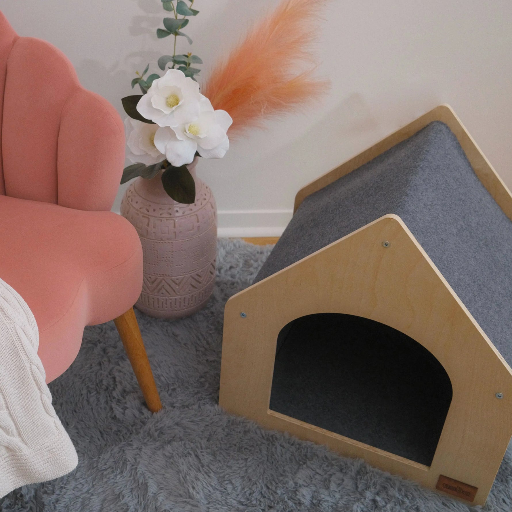 The Noba Cottage Scratchable Cat House Noba Animal Co.