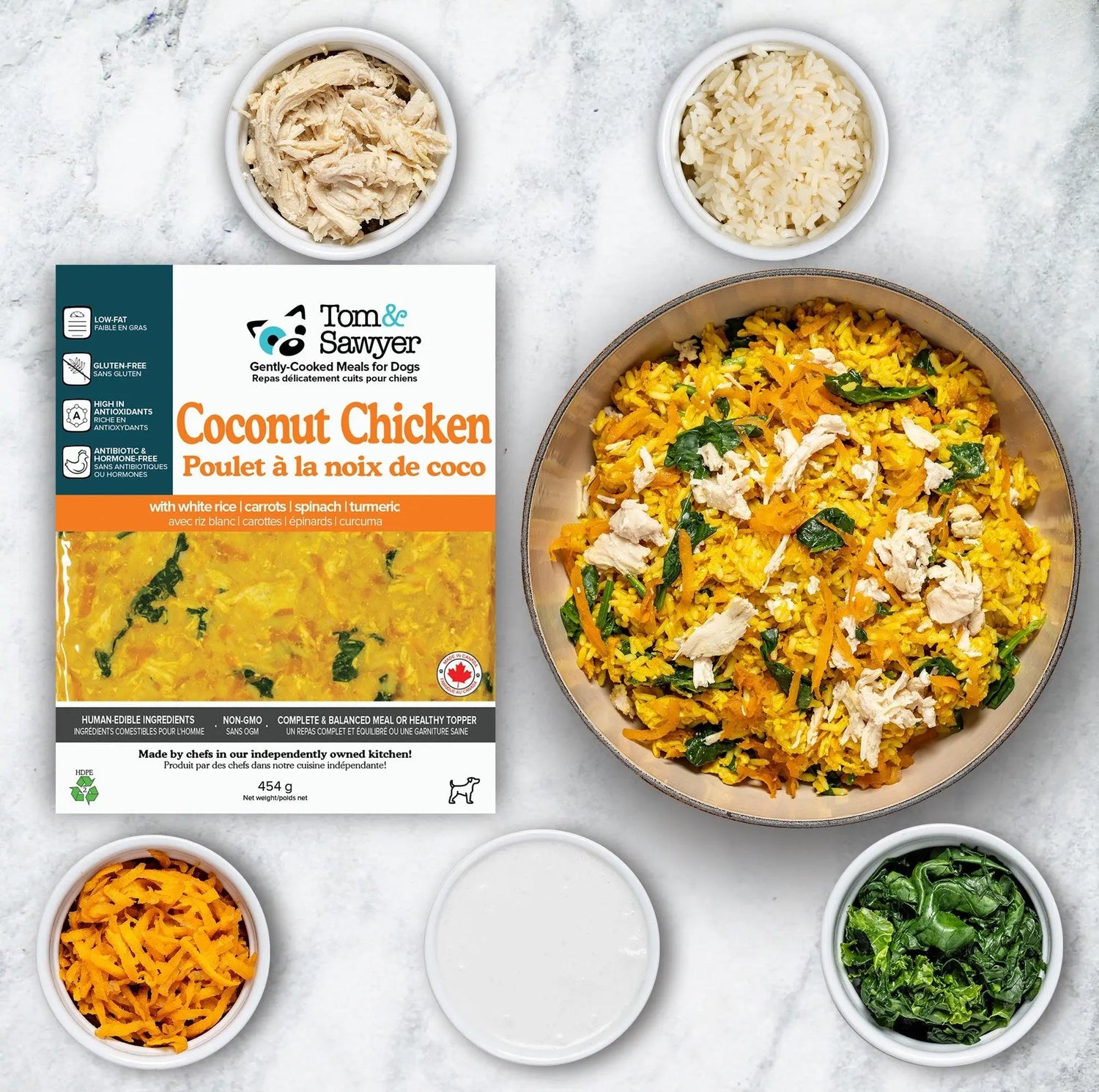 Tom and Sawyer - Coconut Chicken - Fresh Food For Dogs - PAWMART.ca