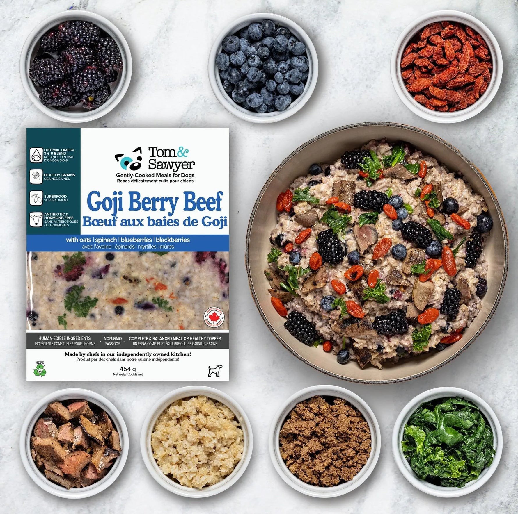 Tom and Sawyer - Goji Berry Beef - Fresh Food For Dogs - PAWMART.ca