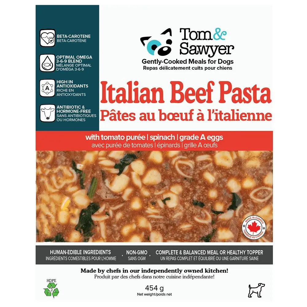 Tom and Sawyer - Italian Beef Pasta - Fresh Food For Dogs - PAWMART.ca