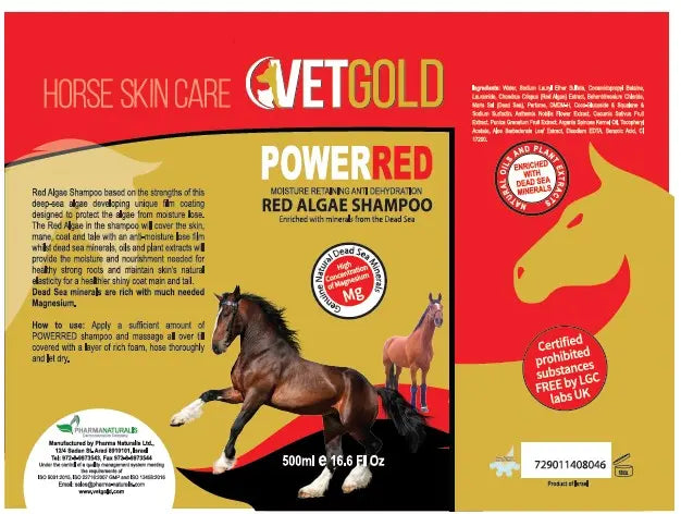 VetGold PowerRed Moisture Retaining Shampoo VetGold North America